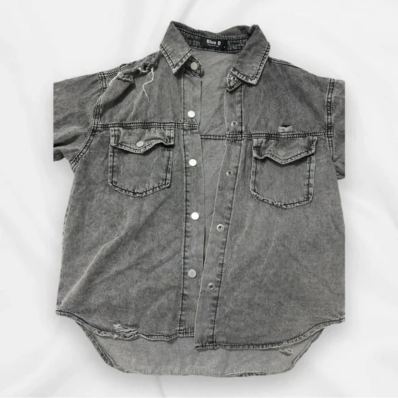 Grey Denim Jacket - Picture 3 of 3